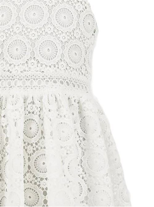 Abito bambina Twinset bianco con dettagli romantici TWINSET Kids | 261GJ2Q2300526
